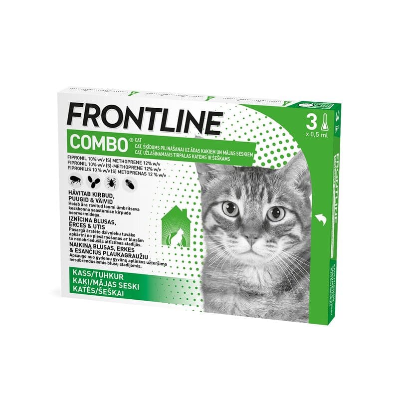 Frontline Combo pretblusu pilieni kaķiem N3
